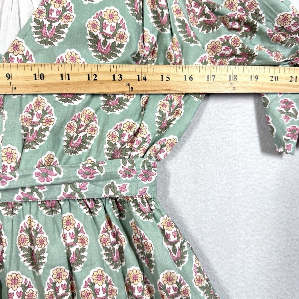 Marea Dress Womens Small Grace Tiered Floral Block Print V Neck Mini Cottage - Picture 11 of 13